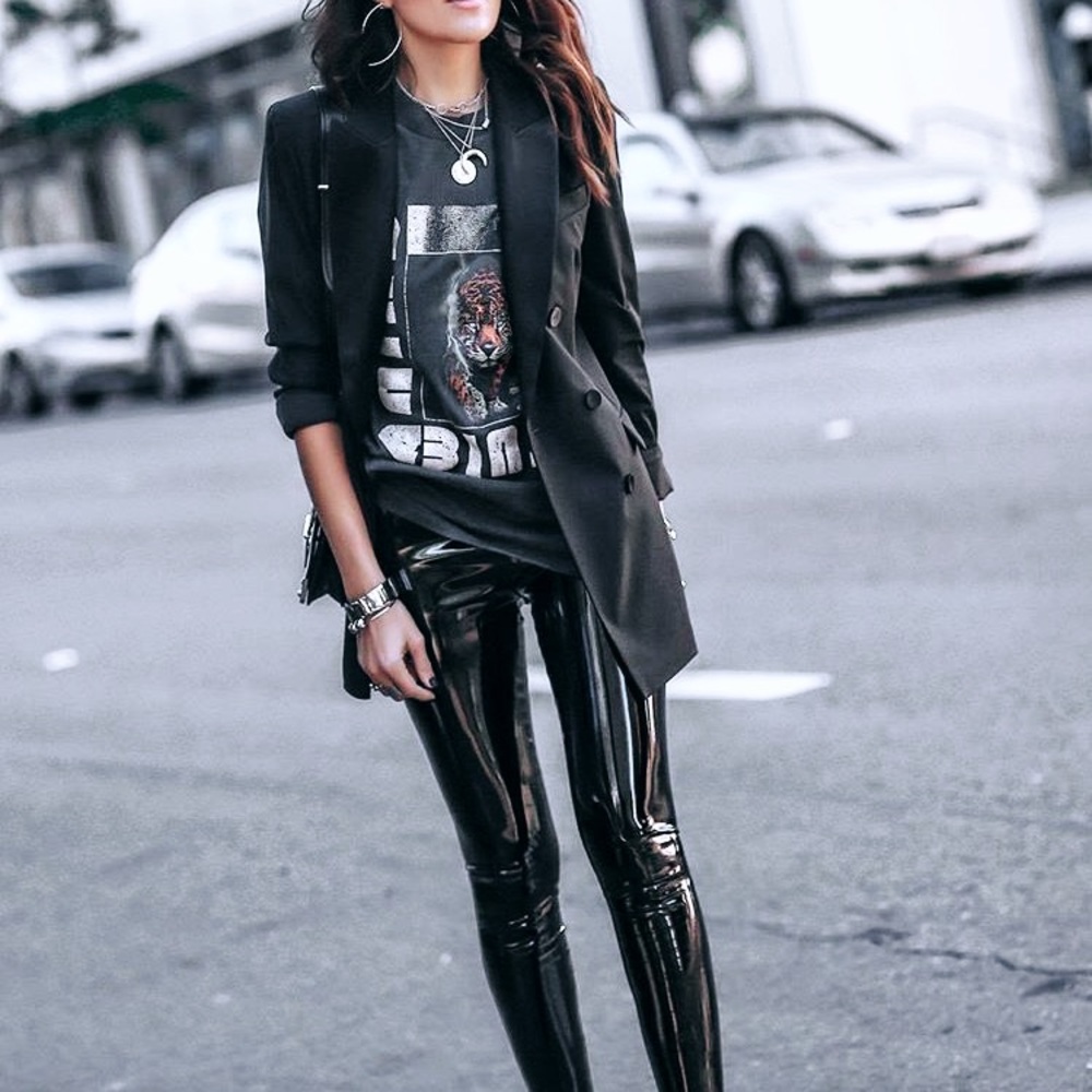 Commando patent leather leggings
